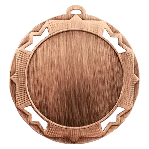 HR949B - 2 3/4" Antique Bronze Crown 2" Insert Holder Medal