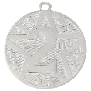 SS410 - 2" Silver Superstar 2nd Place Medal