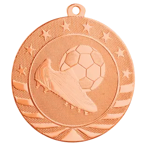 SB257B - 2 3/4" Bright Bronze Soccer Starbrite Medal