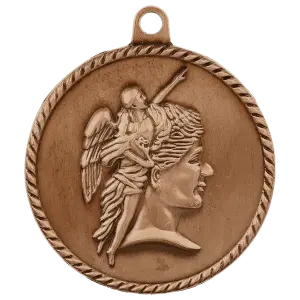HR700B - 2" Antique Bronze Achievement High Relief Medal