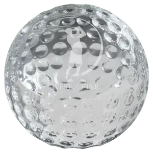 CRY7107S - 2 3/8" Crystal Golf Ball Paperweight