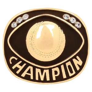 CHR21G - Gold Baseball/Softball Champion Ring Insert