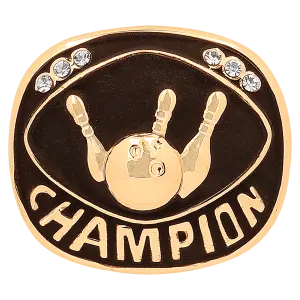 CHR23G - Gold Bowling Champion Ring Insert