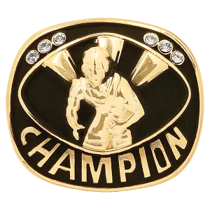 CHR31G - Gold Wrestling Champion Ring Insert