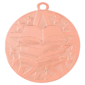 SS511B - 2" Bronze Superstar Reading Medal