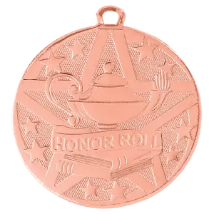 SS504B - 2" Bronze Superstar Honor Roll Medal