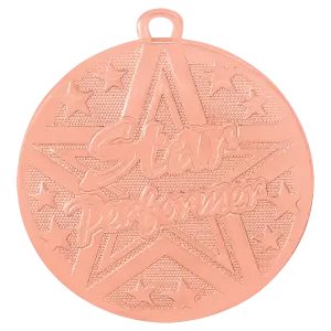 SS515B - 2" Bronze Superstar Star Performer Medal