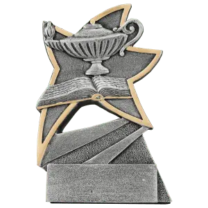 JSR107 - 5 1/2" Lamp of Knowledge Jazz Star Resin