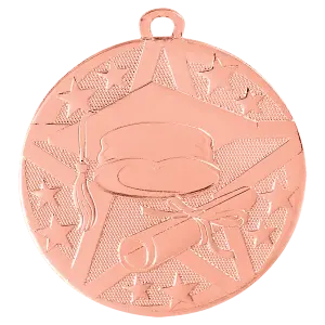 SS503B - 2" Bronze Superstar Graduate Medal
