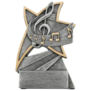 JSR108 - 5 1/2" Music Jazz Star Resin