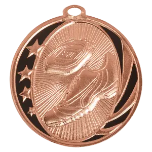 MS710B - 2" Bright Bronze Track Laserable MidNite Star Medal