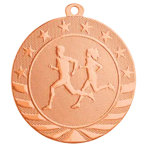 SB254B - 2 3/4" Bright Bronze Cross Country Starbrite Medal