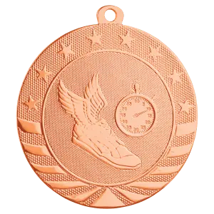 SB259B - 2 3/4" Bright Bronze Track Starbrite Medal