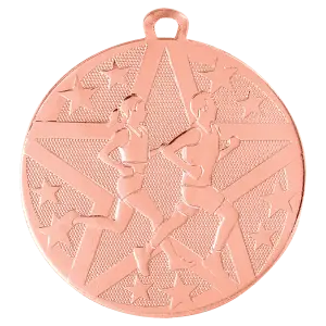 SS403B - 2" Bronze Superstar Cross Country Medal