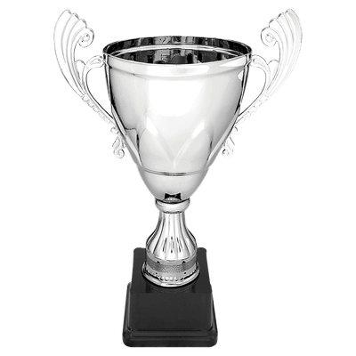 Completed Pointed Scallop Metal Cup on Plastic Base