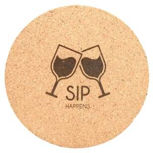 4" Round Cork Coaster - CST41
