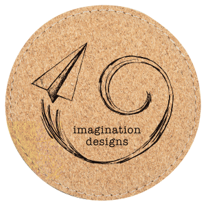 4" Round Cork Coaster with Stitching - GFT620