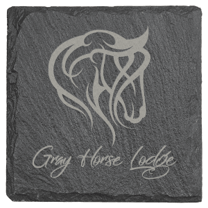 4" x 4" Square Slate Coaster - SLT001