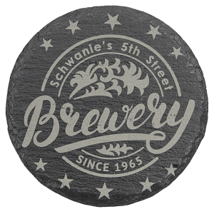 4" Round Slate Coaster - SLT002