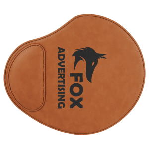9" x 10 1/4" Rawhide Laserable Leatherette Mouse Pad - GFT633