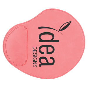 9" x 10 1/4" Pink Laserable Leatherette Mouse Pad - GFT637