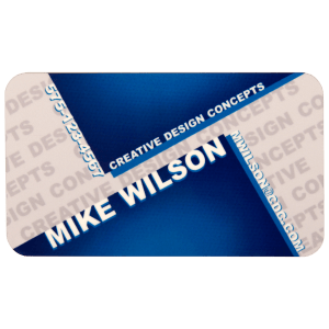 3" x 1.5" Matte White Unisub FRP Sublimatable Name Badge with Radius Corners - UN4001