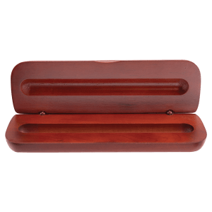 6 3/4" x 2 1/8" Rosewood Finish Pen Case