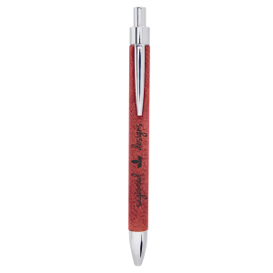 Rose Laserable Leatherette Pen - LP457