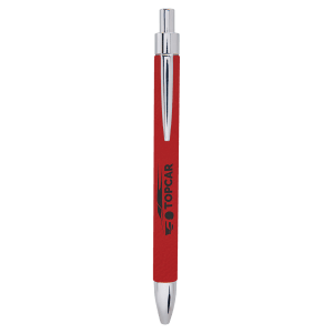 Red Laserable Leatherette Pen - LP464