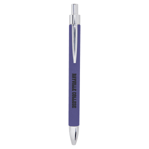 Purple Laserable Leatherette Pen - LP466