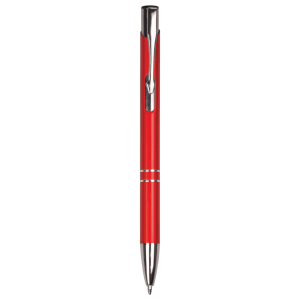 Red with Silver Trim Laserable Pen - LP803