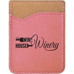 Pink Laserable Leatherette Phone Wallet - GFT527