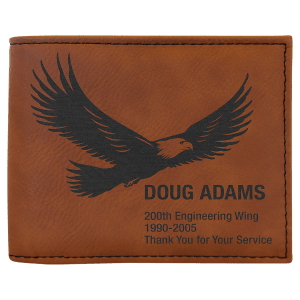 Rawhide Laserable Leatherette Bi-Fold Wallet w/Flip ID Display - GFT1288