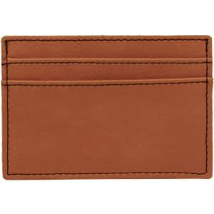 4" x 2 3/4" Rawhide Laserable Leatherette Wallet Clip - GFT273