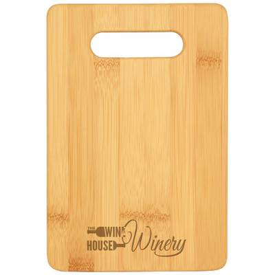 Bamboo Rectangle Cutting Board With Handle