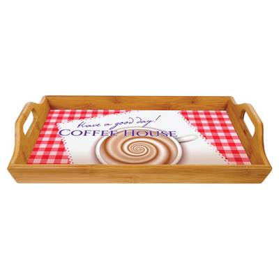 16 1/2" x 9 3/4" Bamboo Serving Tray