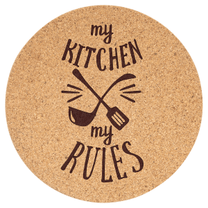 7 1/2" Round Cork Trivet - TVT101