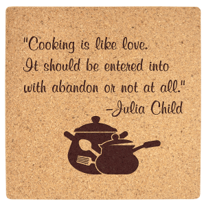 7 3/4" x 7 3/4" Square Cork Trivet - TVT201