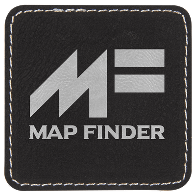 2 1/2" x 2 1/2" Square Laserable Leatherette Patch with Adhesive