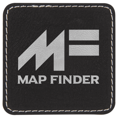 2 1/2" x 2 1/2" Square Laserable Leatherette Patch with Kota Pro Adhesive