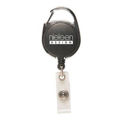 Badge Reel with Carabiner