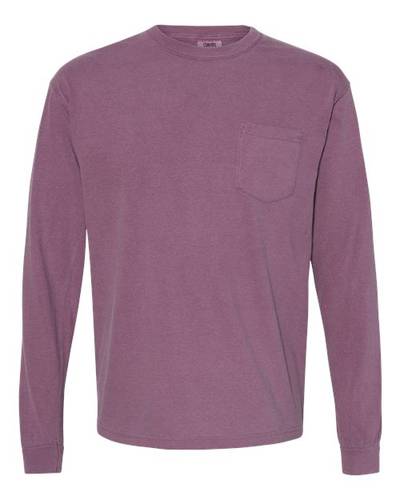 Comfort Colors - Unisex Garment-Dyed Heavyweight Long Sleeve Pocket T-Shirt